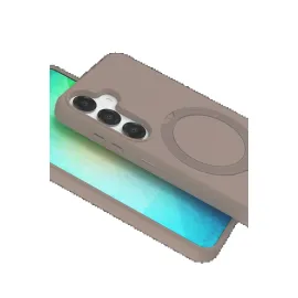 Newface Samsung Galaxy S25 Regal Magsafe Standlı Kapak - Çöl Titanyum