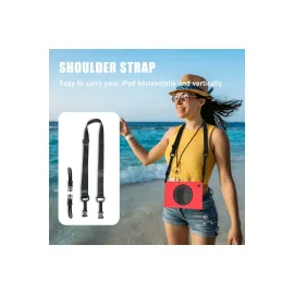 Newface Samsung Galaxy T220 Tab A7 Lite 8.7 Kılıf Amazing Tablet Kapak - Kırmızı