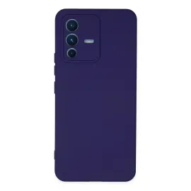 Newface Vivo V23 5G Kılıf Nano Içi Kadife Silikon - Mor