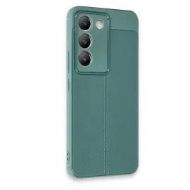 Newface Vivo V30 Lite 4G Kılıf Auto Focus Kapak - Koyu Yeşil