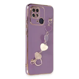 Newface Xiaomi Redmi 10C Kılıf Esila Silikon - Mor