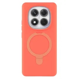 Newface Xiaomi Redmi Note 14 Pro 4G Regal Magsafe Standlı Kapak - Turuncu