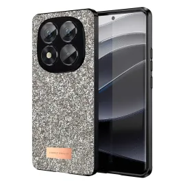 Onegif Xiaomi Redmi Note 14 Pro 5G Bright Simli Kapak - Gold