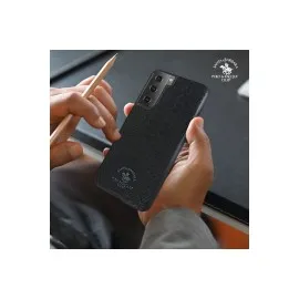 Santa Barbara Polo Racquet Club Samsung Galaxy S22 Knight Deri Kapak - Siyah