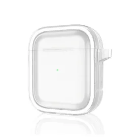 Movenchy Airpods 4 (4.nesil) Shiny Şeffaf Kılıf - Beyaz