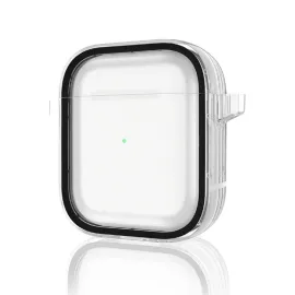 Movenchy Airpods 4 (4.nesil) Shiny Şeffaf Kılıf - Siyah