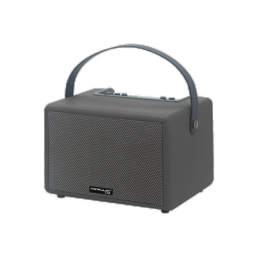 Konfulon F31 50W Sürücülü 2 Adet Mikrofonlu BT 5.2 Kablosuz Hoparlör - Siyah