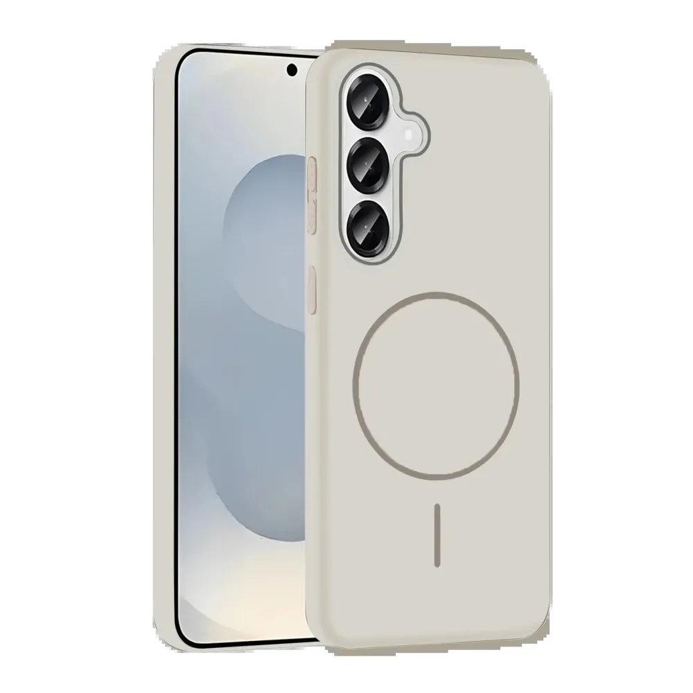 Joko Samsung Galaxy S25 Broş Magsafe Kapak - Krem