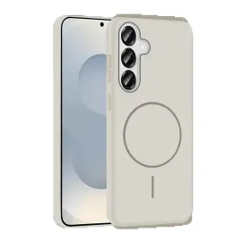 Joko Samsung Galaxy S25 Broş Magsafe Kapak - Krem