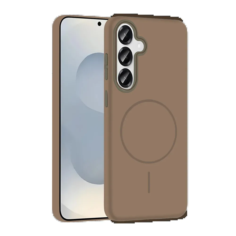 Joko Samsung Galaxy S25 Broş Magsafe Kapak - Çöl Titanyum