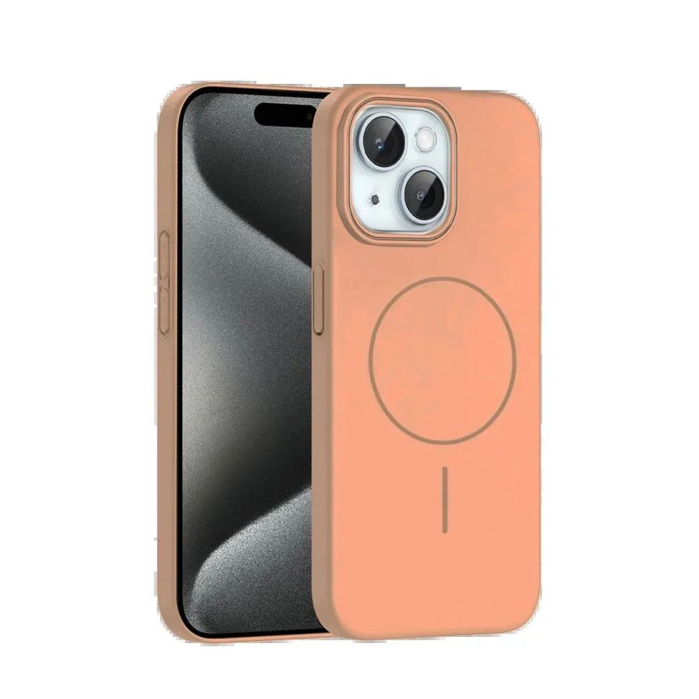 Joko Iphone 15 Plus Broş Magsafe Kapak - Çöl Titanyum