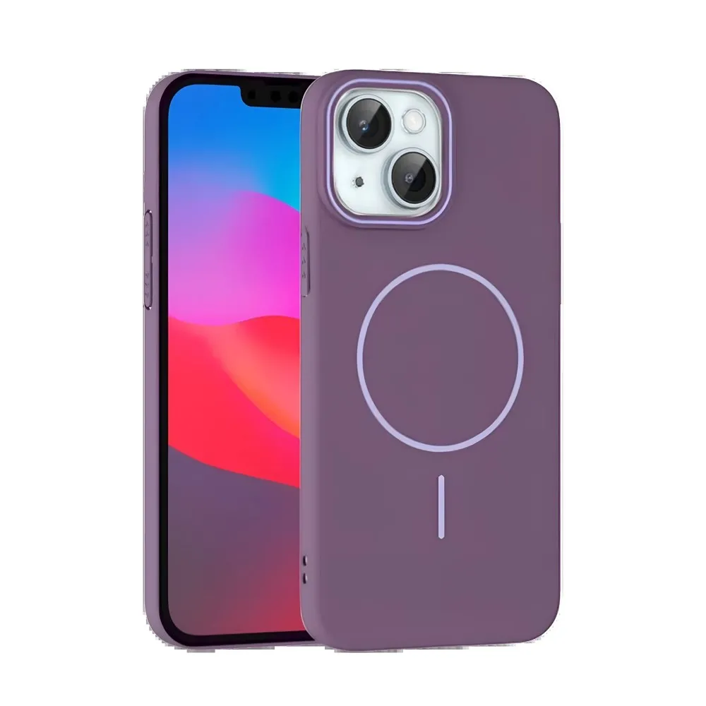 Joko Iphone 15 Plus Broş Magsafe Kapak - Mor
