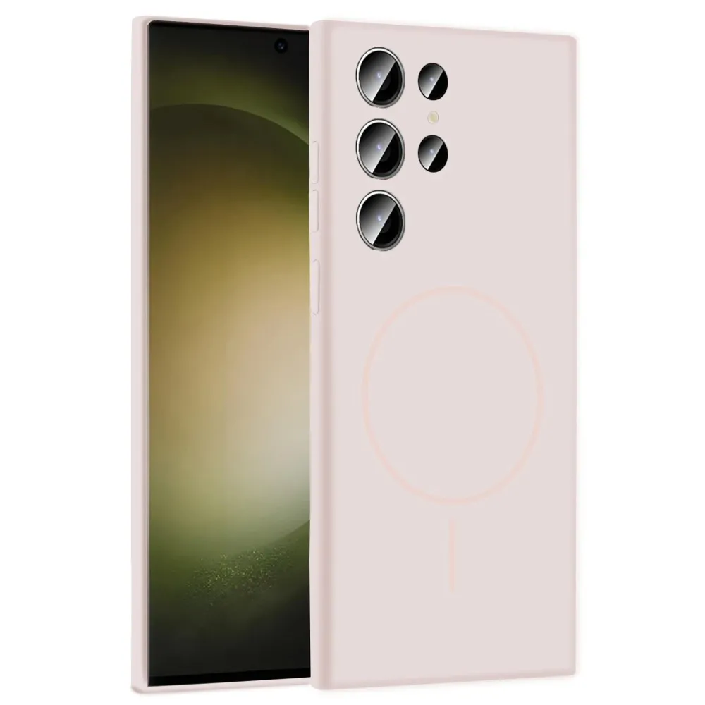 Joko Samsung Galaxy S23 Ultra Kılıf Jully Magsafe Kapak - Pudra