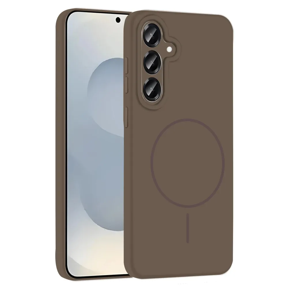 Joko Samsung Galaxy S25 Kılıf Jully Magsafe Kapak - Kahverengi