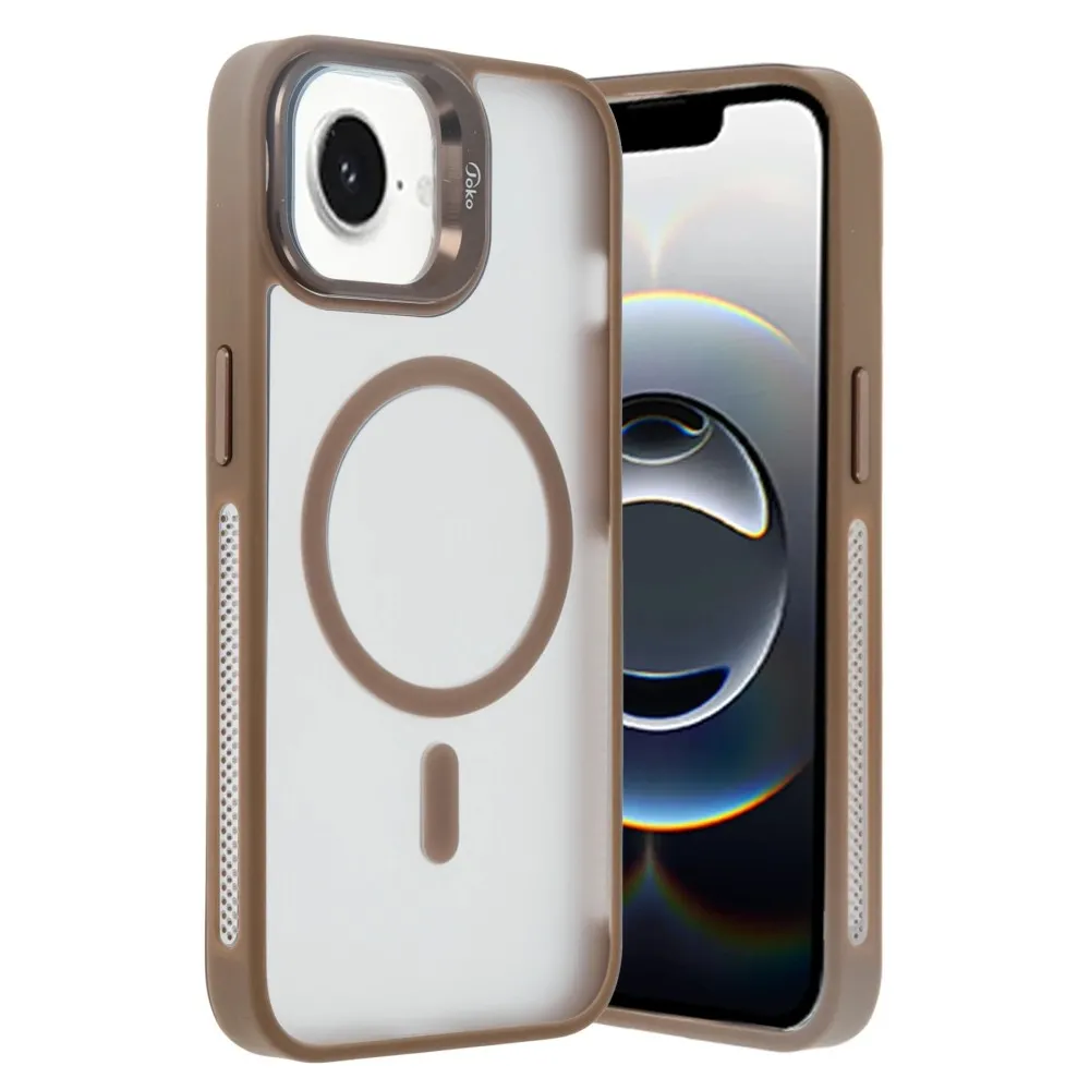 Joko Iphone 16E Flet Lens Magsafe Kapak - Gold