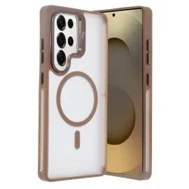 Joko Samsung Galaxy S25 Ultra Flet Lens Magsafe Kapak - Gold