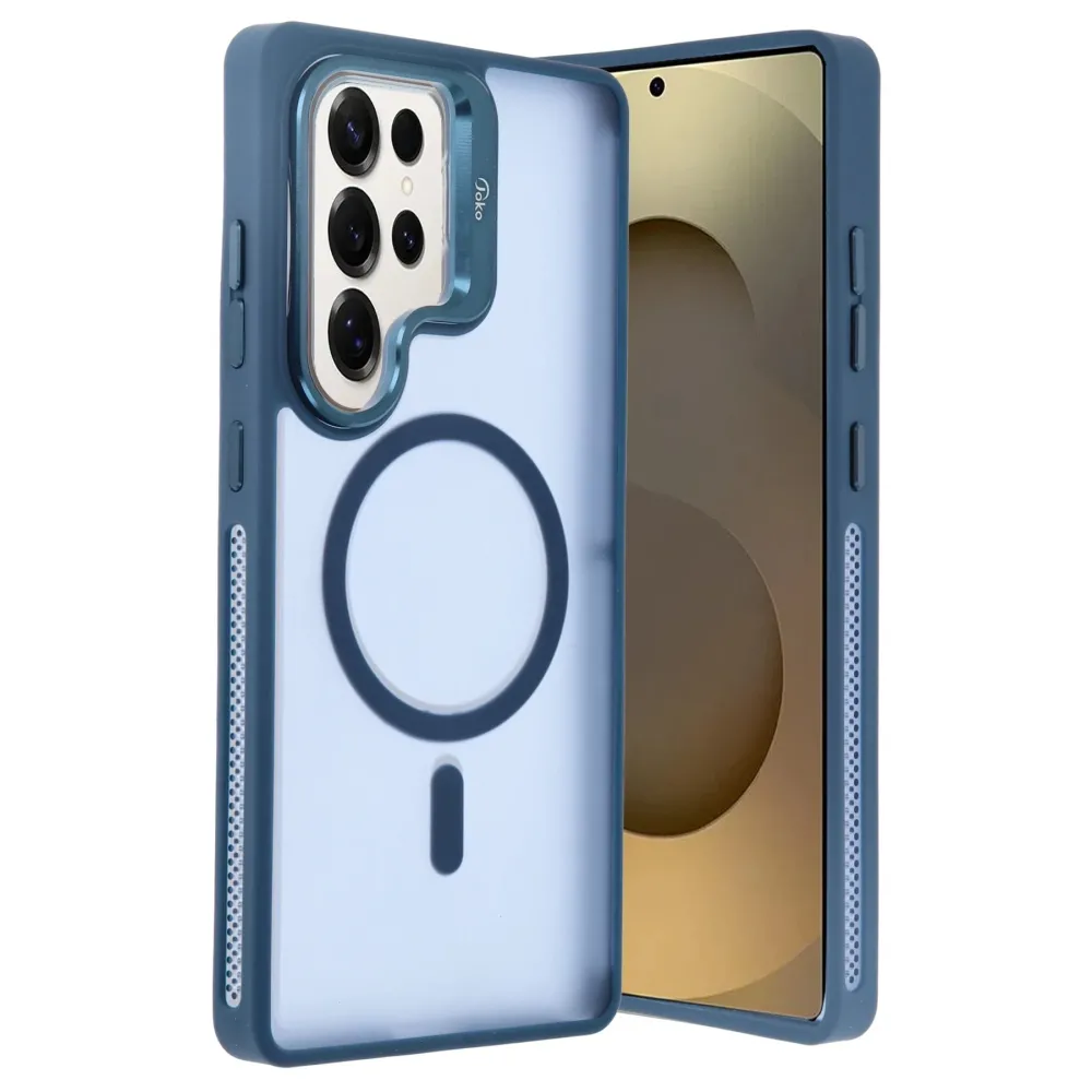 Joko Samsung Galaxy S25 Ultra Flet Lens Magsafe Kapak - Lacivert
