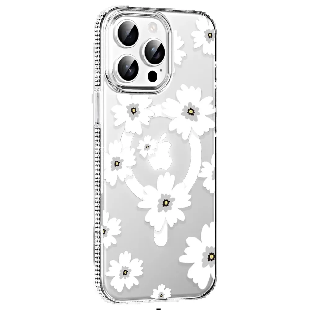 Joko Apple Iphone 14 Pro Max Floral Magsafe Kapak - Beyaz