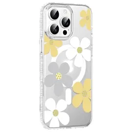 Joko Apple Iphone 14 Pro Max Floral Magsafe Kapak - Sarı