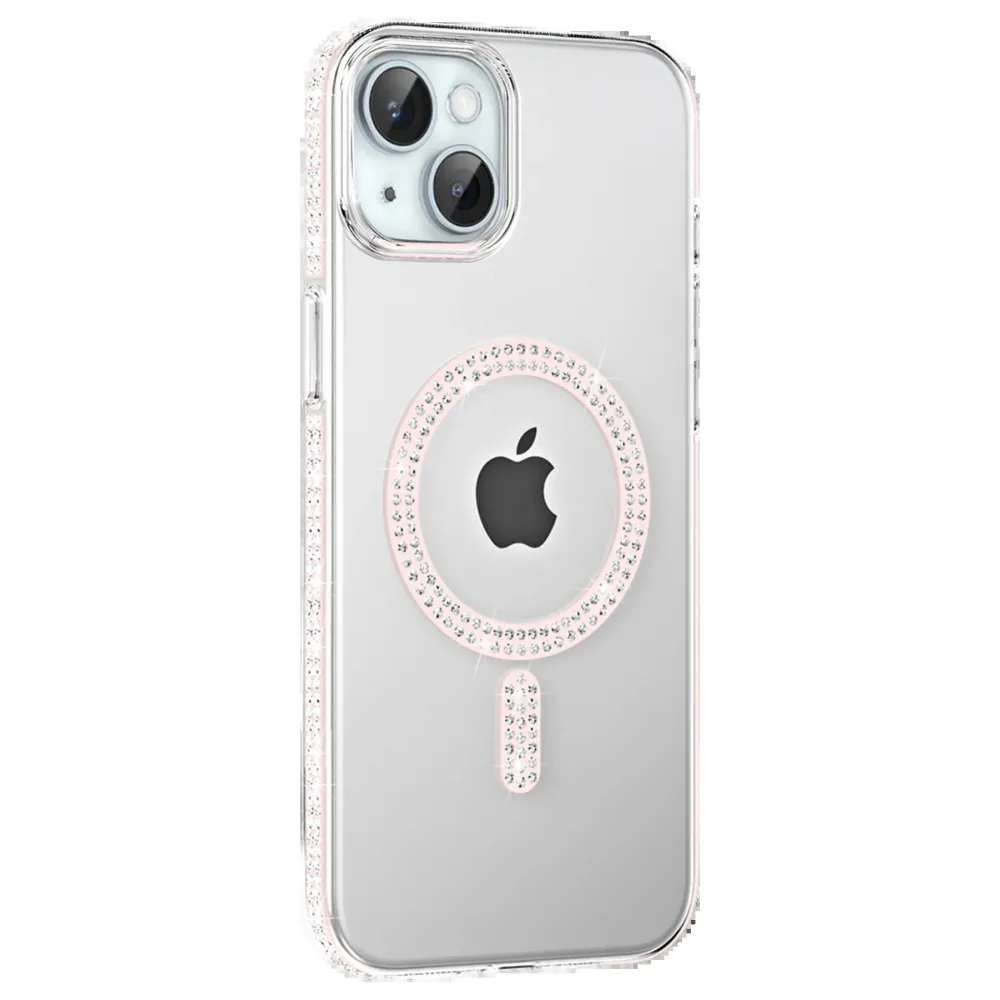 Joko Apple Iphone 14 Move Taşlı Magsafe Kapak - Gümüş