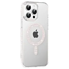 Joko Apple Iphone 15 Pro Move Taşlı Magsafe Kapak - Gümüş