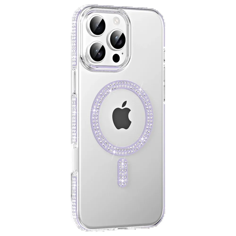 Joko Apple Iphone 16 Pro Move Taşlı Magsafe Kapak - Lila