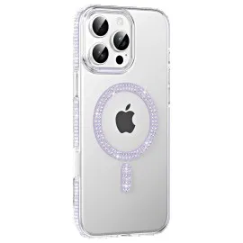 Joko Apple Iphone 16 Pro Move Taşlı Magsafe Kapak - Lila