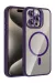 Joko Apple Iphone 14 Pro Max Remim Lensli Magsafe Standlı Kapak - Derin Mor