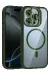 Joko Apple Iphone 14 Pro Max Remim Lensli Magsafe Standlı Kapak - Koyu Yeşil