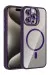Joko Apple Iphone 15 Pro Max Remim Lensli Magsafe Standlı Kapak - Derin Mor