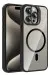 Joko Apple Iphone 15 Pro Max Remim Lensli Magsafe Standlı Kapak - Siyah