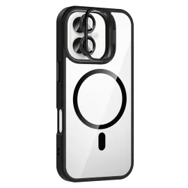 Joko Apple Iphone 16 Remim Lensli Magsafe Standlı Kapak - Siyah
