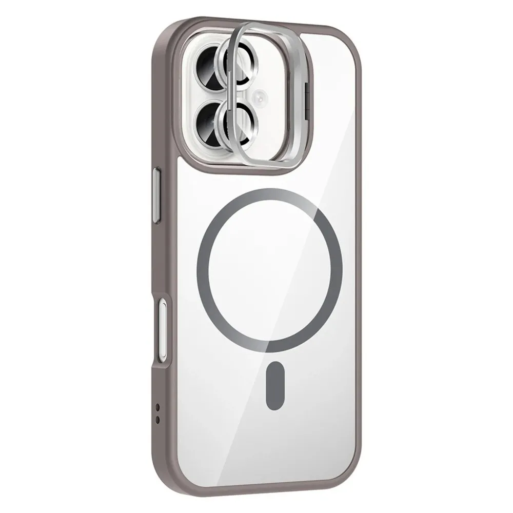 Joko Apple Iphone 16 Remim Lensli Magsafe Standlı Kapak - Titan Gri