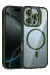 Joko Apple Iphone 16 Pro Max Remim Lensli Magsafe Standlı Kapak - Koyu Yeşil
