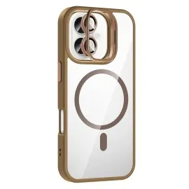 Joko Apple Iphone 16 Plus Remim Lensli Magsafe Standlı Kapak - Kahverengi