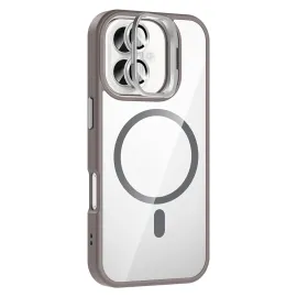 Joko Apple Iphone 16 Plus Remim Lensli Magsafe Standlı Kapak - Titan Gri