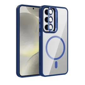 Joko Samsung Galaxy S24 Fe Remim Lensli Magsafe Standlı Kapak - Lacivert