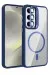 Joko Samsung Galaxy S24 Fe Remim Lensli Magsafe Standlı Kapak - Lacivert