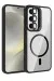 Joko Samsung Galaxy S24 Fe Remim Lensli Magsafe Standlı Kapak - Siyah