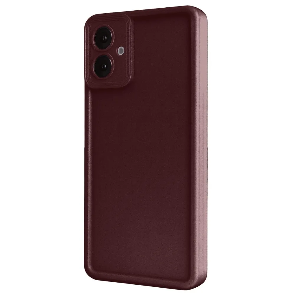 Newface Samsung Galaxy A07 Viera Silikon - Bordo