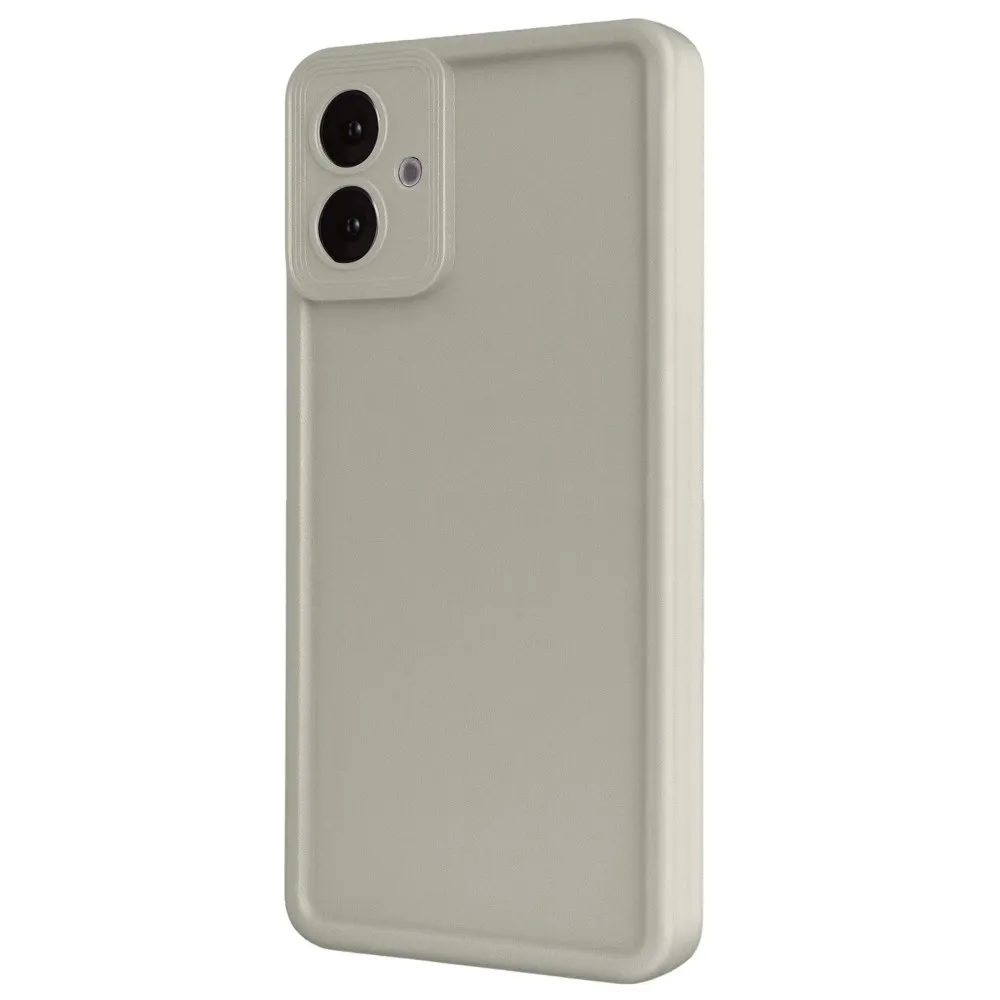 Newface Samsung Galaxy A07 Viera Silikon - Krem