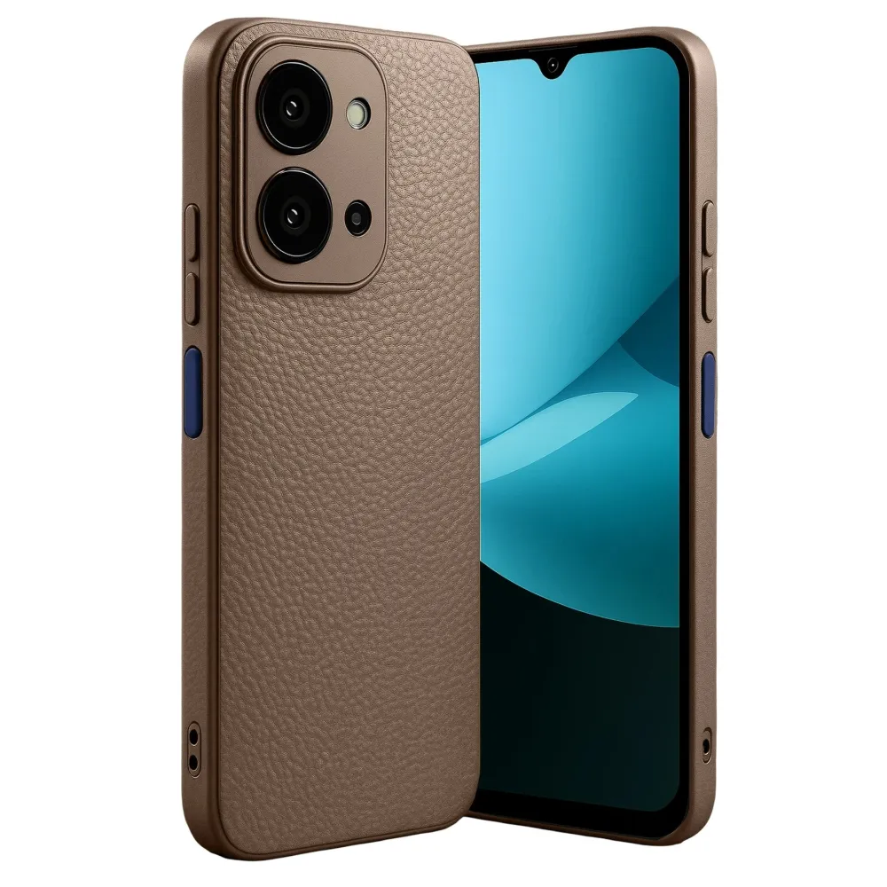 Newface Xiaomi Redmi 15C 4G Thermax Silikon Kılıf - Kahverengi