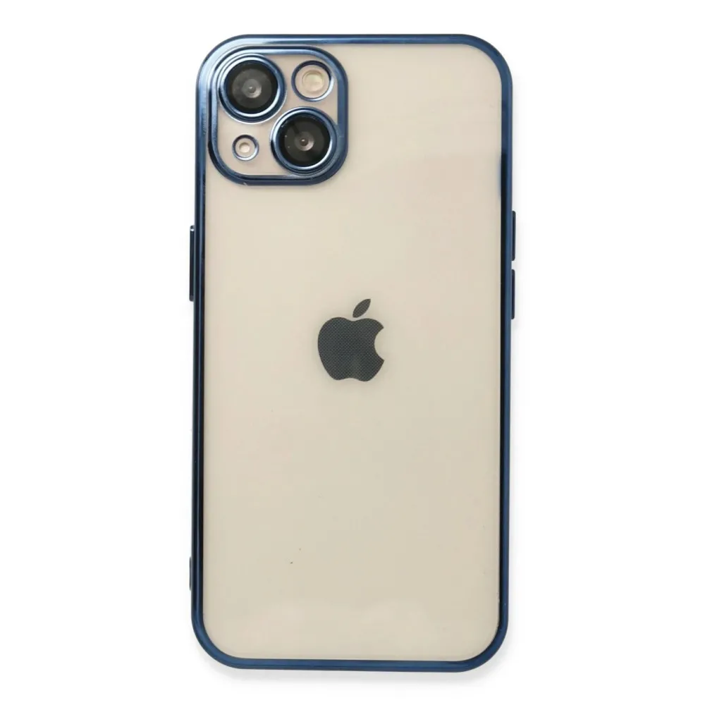 Newface Iphone 13 Kılıf Razer Lensli Silikon - Lacivert