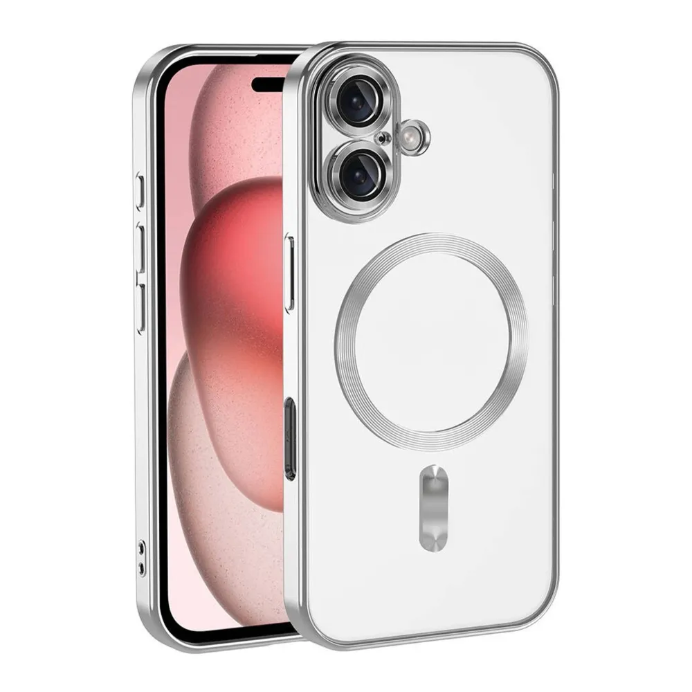 Newface Apple Iphone 17 Kross Magneticsafe Kapak - Gümüş