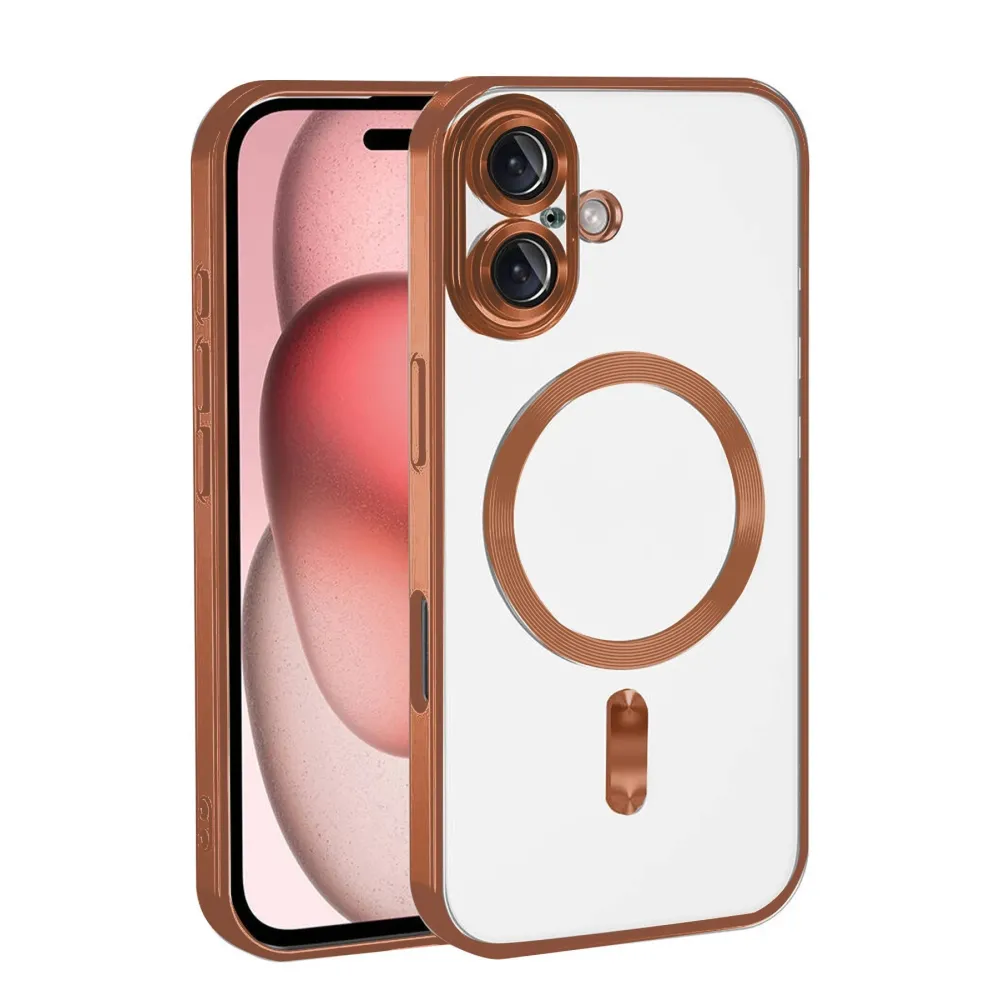 Newface Apple Iphone 17 Kross Magneticsafe Kapak - Turuncu