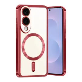 Newface Samsung Galaxy S25 Edge Kross Magneticsafe Kapak - Kırmızı