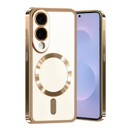 Newface Samsung Galaxy S25 Edge Kross Magneticsafe Kapak - Çöl Titanyum