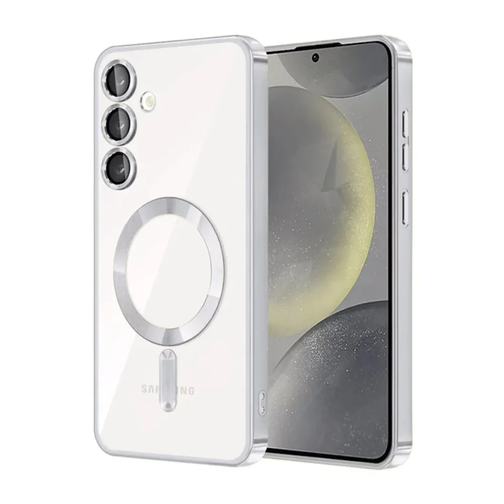 Newface Samsung Galaxy A15 4G Kross Magneticsafe Kapak - Gümüş