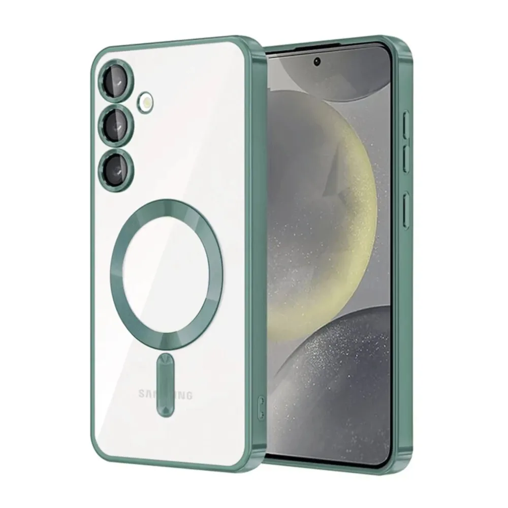 Newface Samsung Galaxy A35 5G Kross Magneticsafe Kapak - Koyu Yeşil