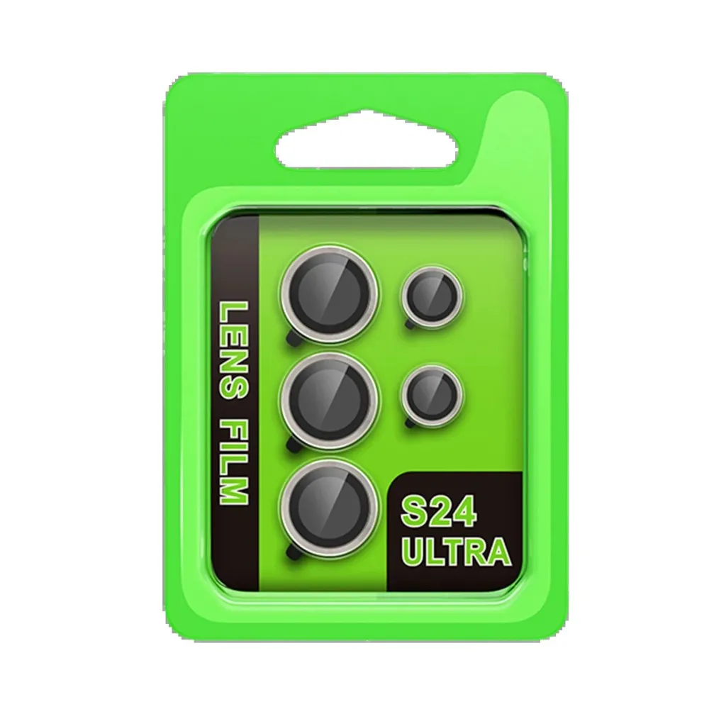 Newface Samsung Galaxy S24 Ultra Raze Metal Kamera Lens - Gri